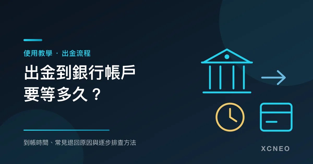 出金到銀行帳戶流程示意圖:交易所、時鐘與銀行卡