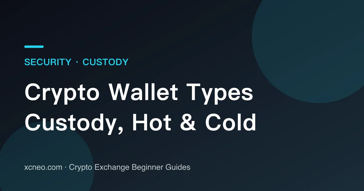 Crypto Wallet Types: Exchange Custody vs Hot Wallets vs Cold Wallets
