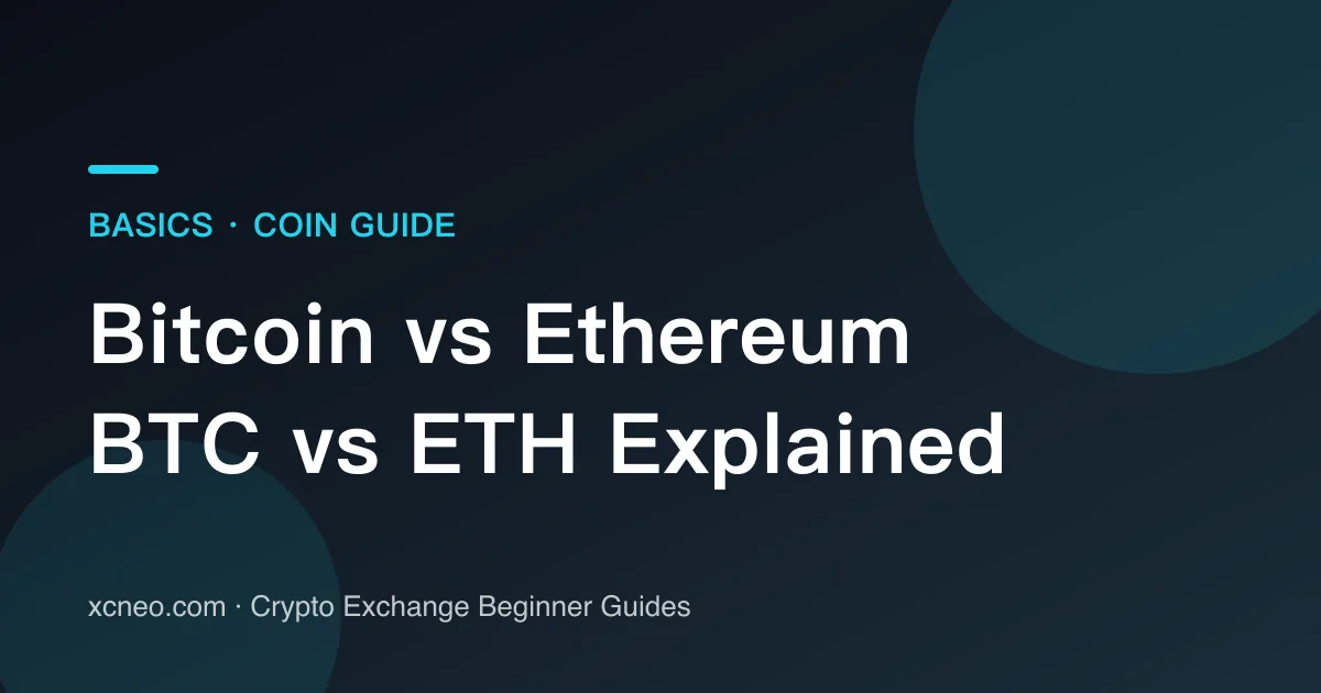 Bitcoin vs Ethereum: What's the Difference Between BTC and ETH?